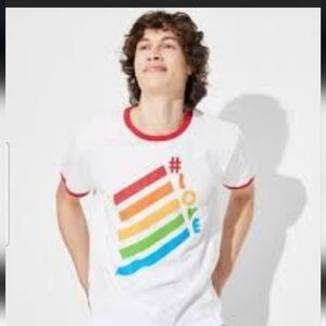 Pride Adult Short Sleeve '#Love' T-Shirt - White - 2X